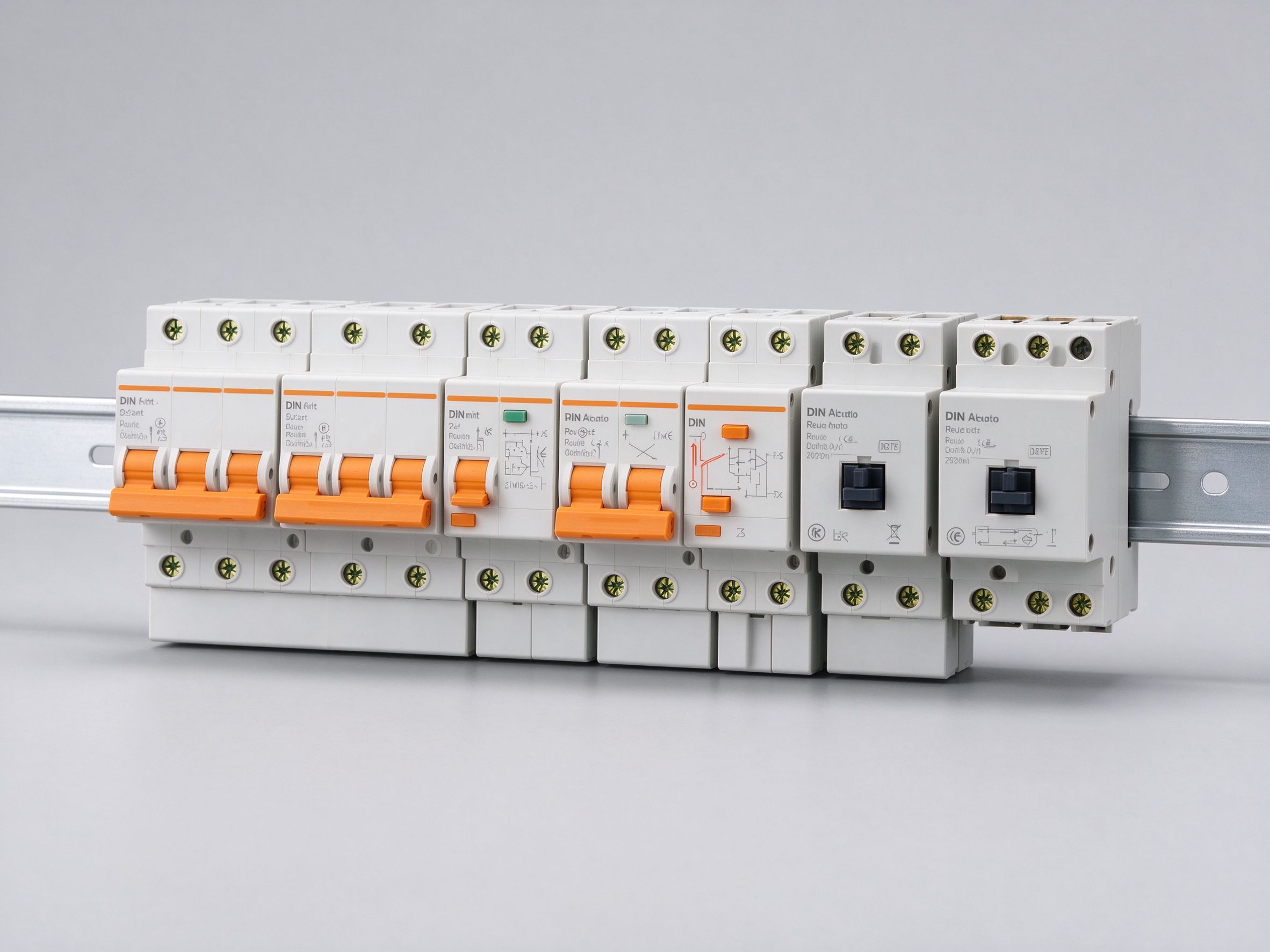 DIN rail components